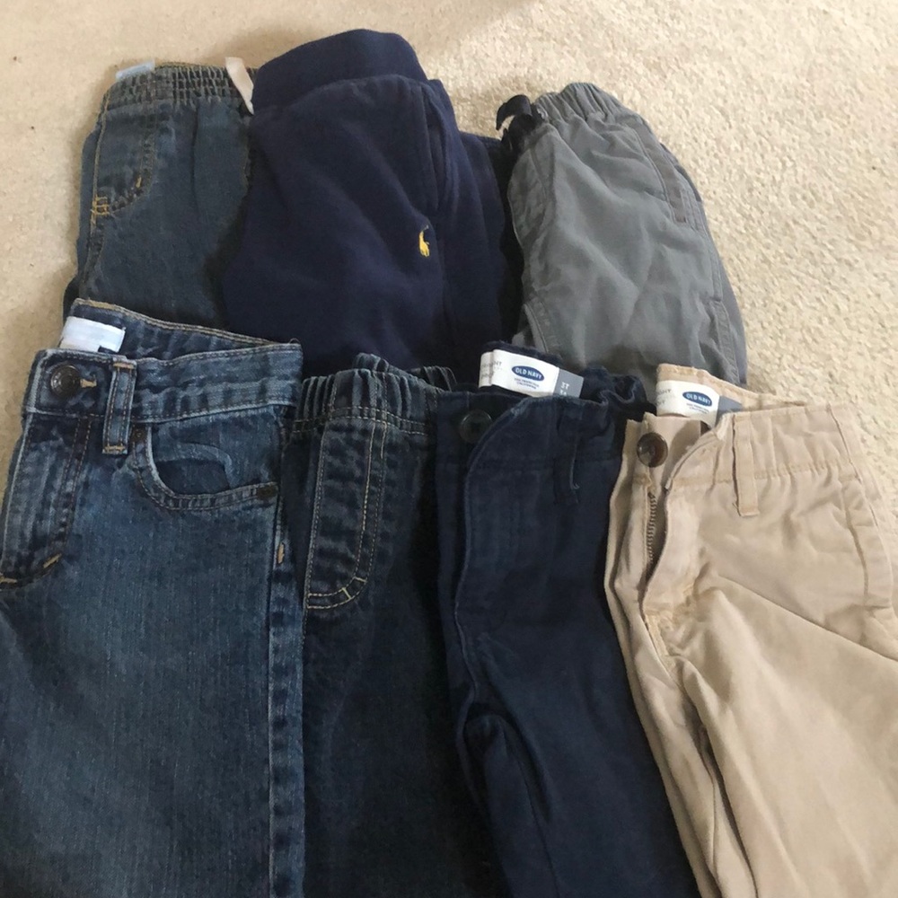 3t/3 boys pants bundle - old navy, baby gap, polo
